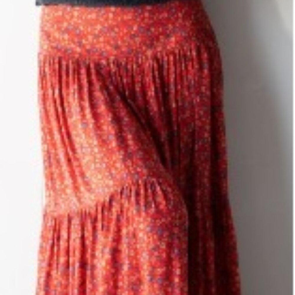 Natural Life Hanna Convertible Maxi Skirt - Red Ditsy